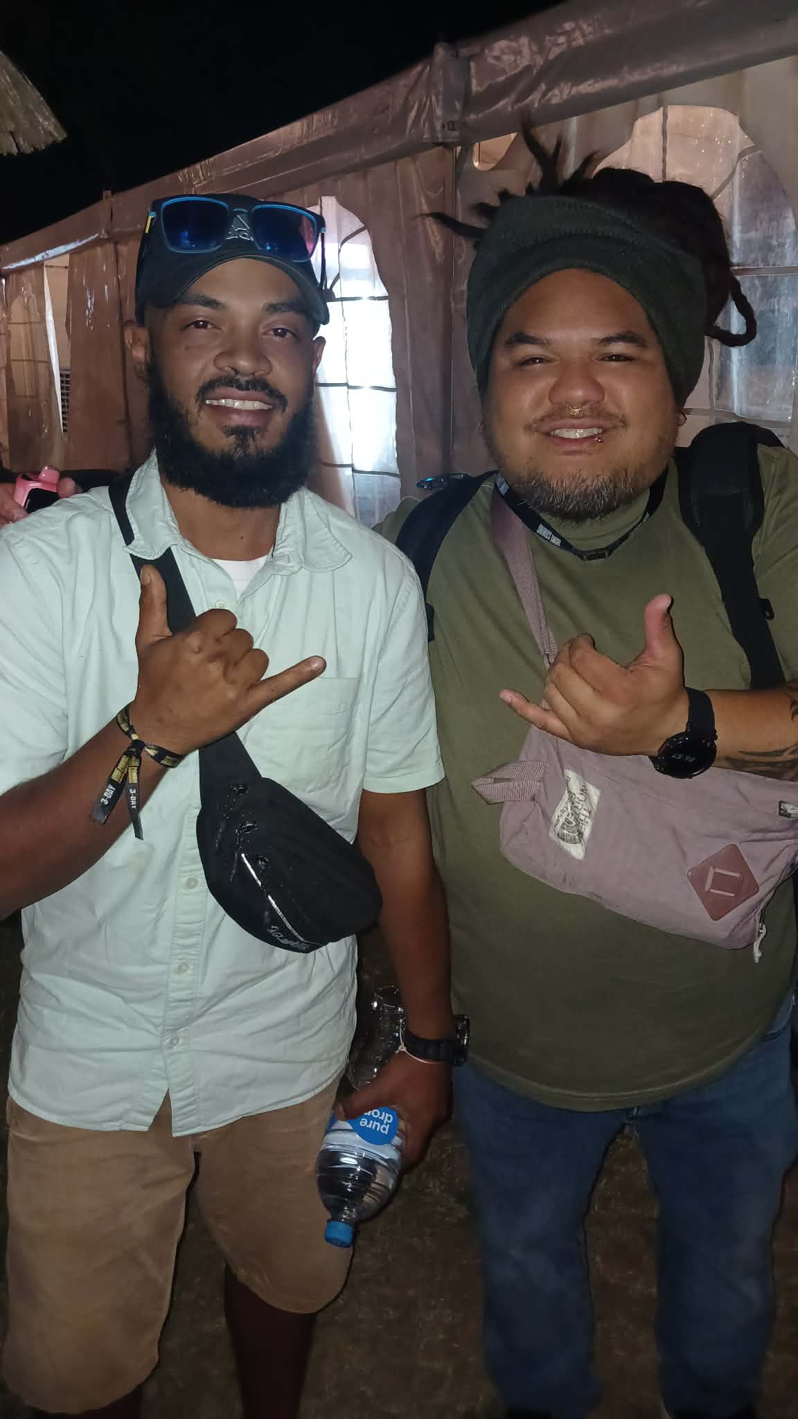 Harry with fellow artist